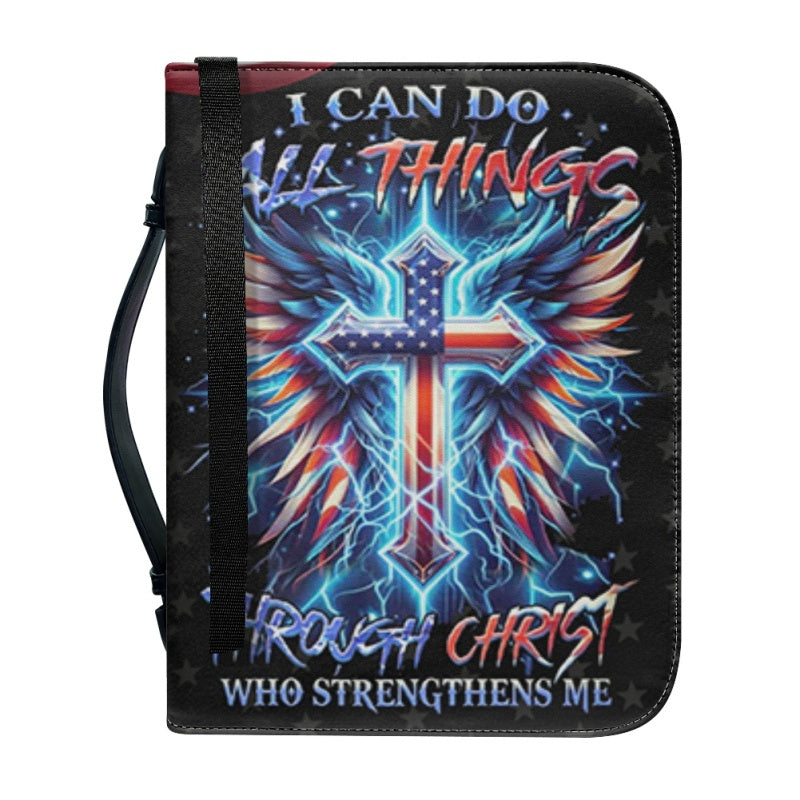 Christianartbag Bible Cover, I Believe There Are Angels Among Us Bible Cover, Personalized Bible Cover, Cross Bible Cover, Christian Gifts, CAB01090124. - Christian Art Bag