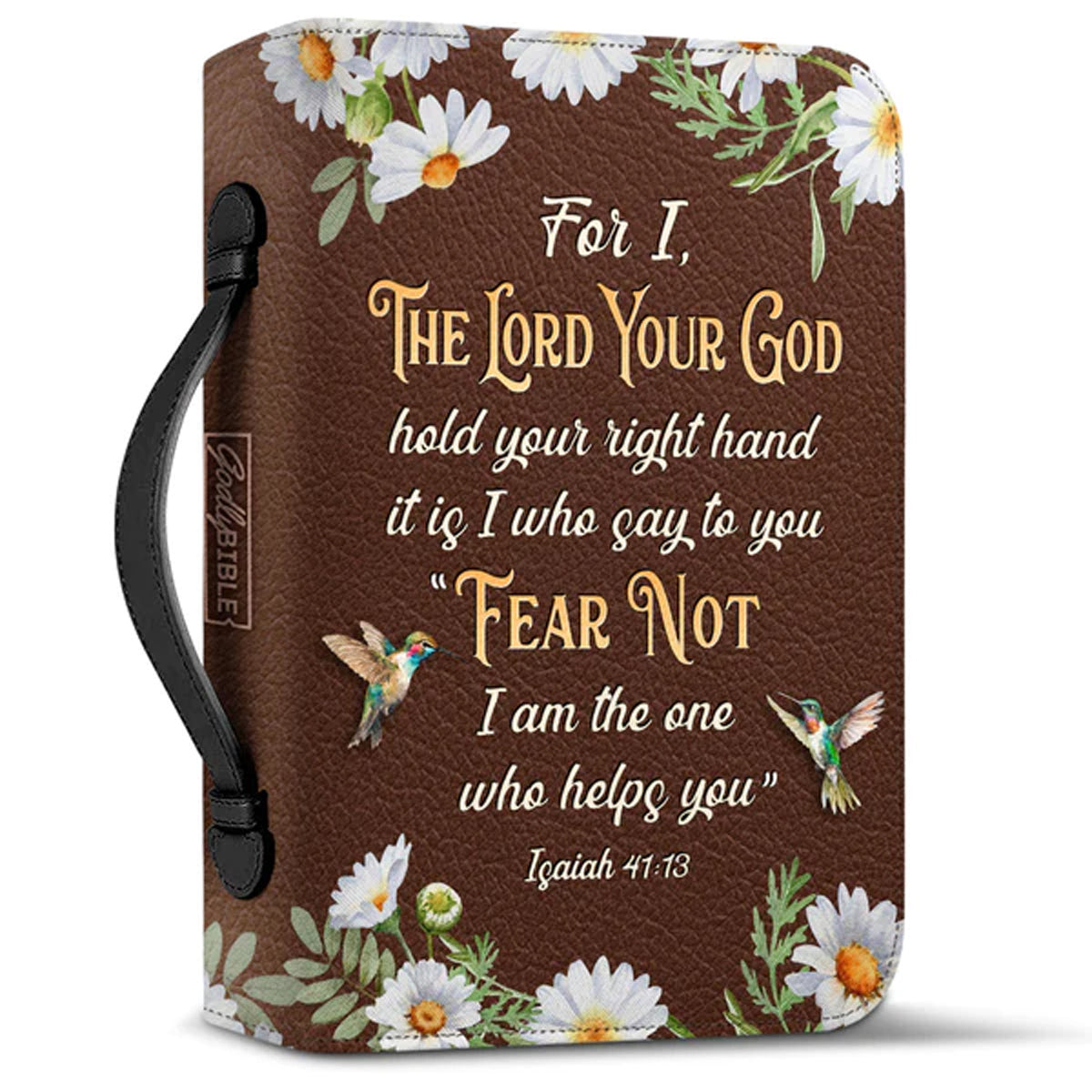 Christianart Bible Cover, Fear Not I Am The One Who Helps You Isaiah 41:13, Gifts For Women, Christmas Gift, Holiday Gift, Christmas Gift. - Christian Art Bag