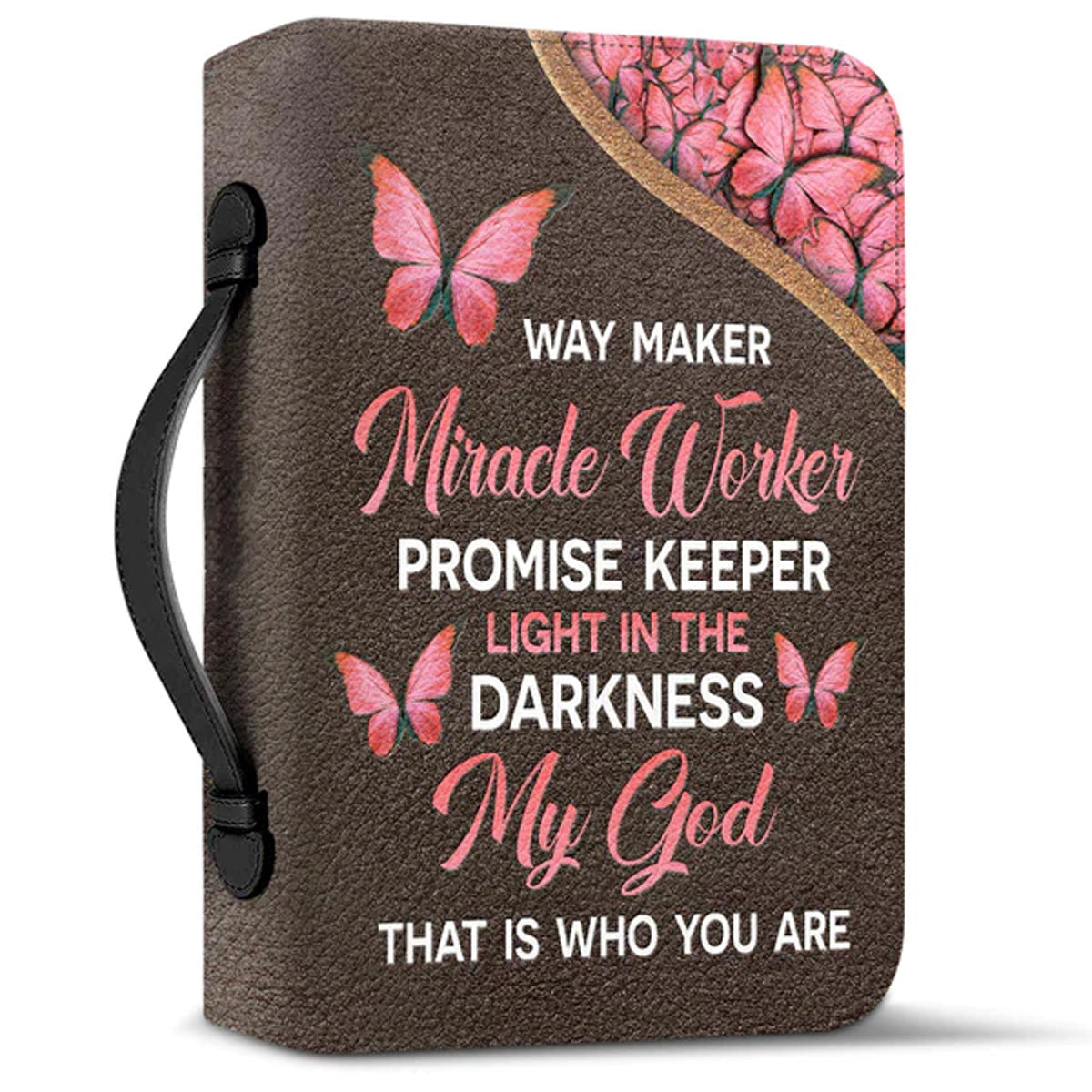 Christianartbag Bible Cover, Way Maker Miracle Worker Butterfly, Personalized Bible Cover, Gifts For Women, Gifts For Men, Christmas Gift, CABBBCV03010823. - Christian Art Bag