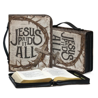 Christianartbag Bible Cover, Redeeming Grace Bible Cover with Crown of Thorns Design - Name Customization Available, CAB01270224.