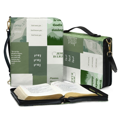 CHRISTIANARTBAG Bible Covers - Green Pray Bible Cover - CABBBCV03080624