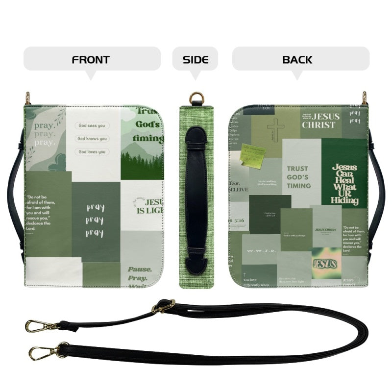 CHRISTIANARTBAG Bible Covers - Green Pray Bible Cover - CABBBCV03080624