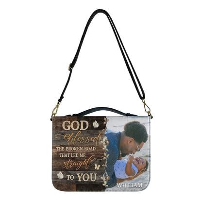 CHRISTIANARTBAG Bible Covers - Custom Name and Photo Bible Cover - GOD Blessed Bible Cover - CABBBCV01310524