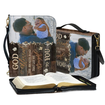 CHRISTIANARTBAG Bible Covers - Custom Name and Photo Bible Cover - GOD Blessed Bible Cover - CABBBCV01310524