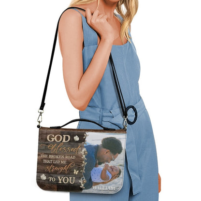 CHRISTIANARTBAG Bible Covers - Custom Name and Photo Bible Cover - GOD Blessed Bible Cover - CABBBCV01310524