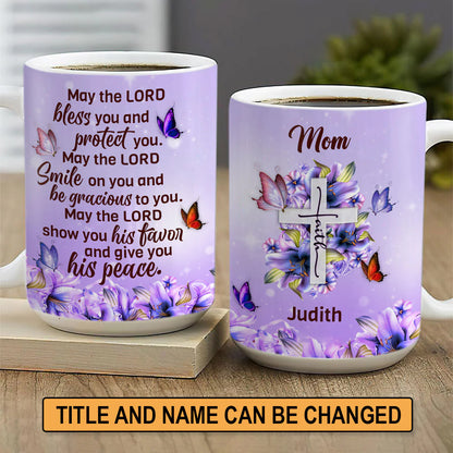 Christianartbag Drinkware, May The Lord Bless You, Personalized Mug, Tumbler, Personalized Gift for Mom - Christian Art Bag