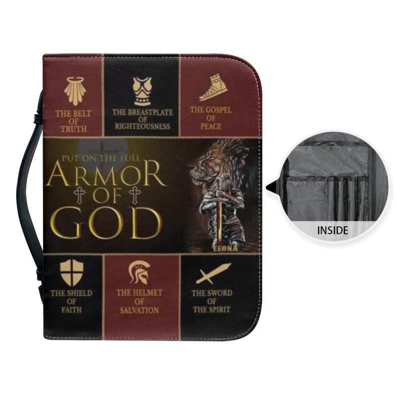 CHRISTIANARTBAG - Armor Of God Bible Cover - Personalized Bible Cover - Bible Cover For Women - CABBBCV01070324.