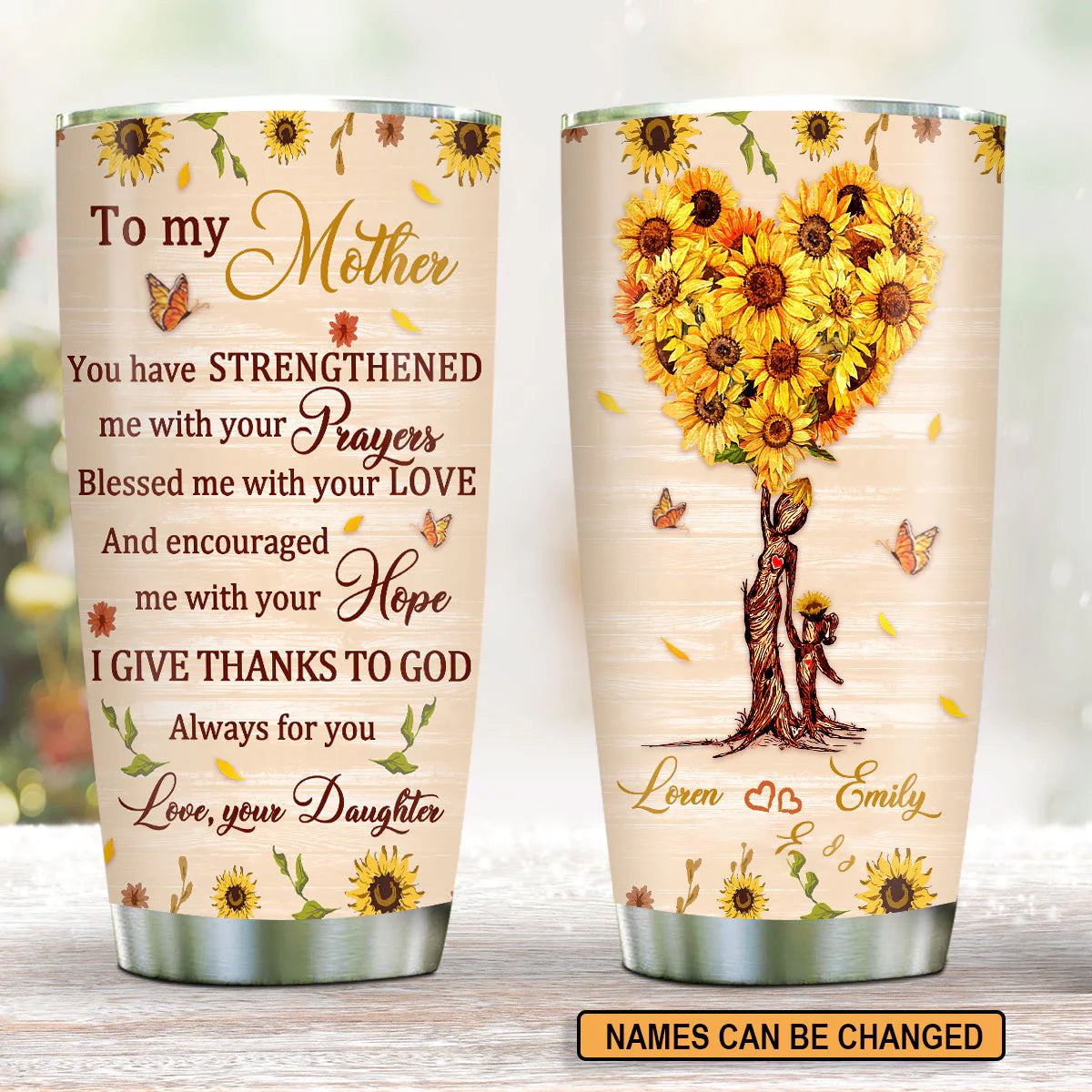 Christianartbag Drinkware, To My Mother You Have Strengthened, Personalized Mug, Tumbler, Personalized Gift for Mom. - Christian Art Bag
