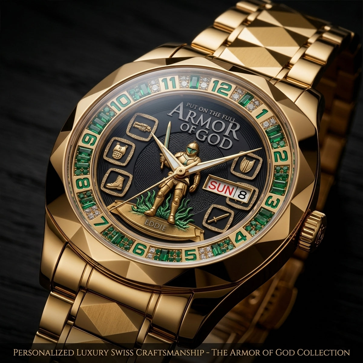 The Armor of God Collection: Personalized Luxury Men’s Women's Watches by CHRISTIANARTBAG CAB01060226