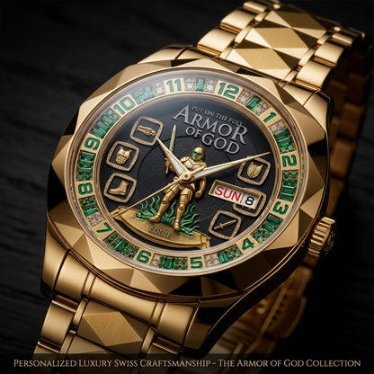 The Armor of God Collection: Personalized Luxury Men’s Women's Watches by CHRISTIANARTBAG CAB01060226