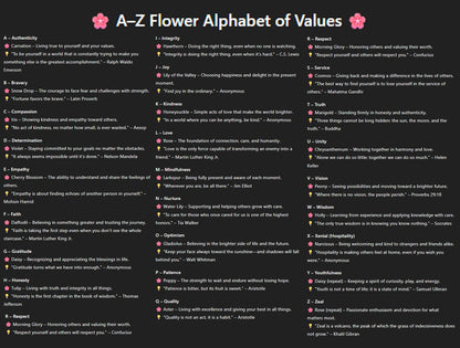 Personalized Flower T-Shirt & Hoodie with Name and Value – Custom Inspirational Apparel