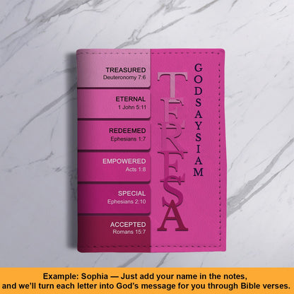 Personalized Christian Passport Cover with Custom Name & Bible Verses – Custom Color Travel Wallet by CHRISTIANARTBAG