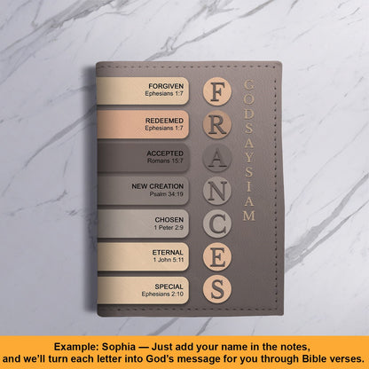 Personalized Christian Passport Cover with Custom Name & Bible Verses – Custom Color Travel Wallet by CHRISTIANARTBAG