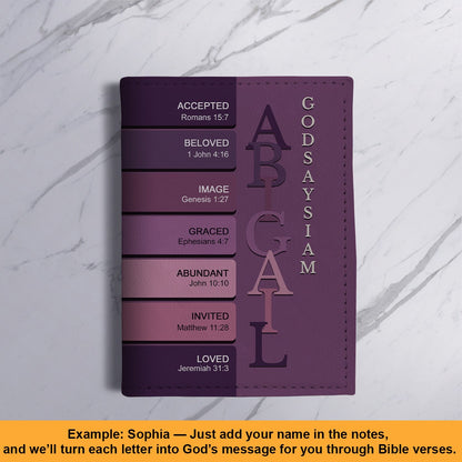 Personalized Christian Passport Cover with Custom Name & Bible Verses – Custom Color Travel Wallet by CHRISTIANARTBAG