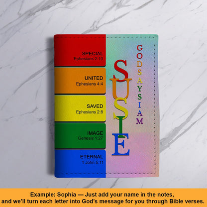 Personalized Christian Passport Cover with Custom Name & Bible Verses – Custom Color Travel Wallet by CHRISTIANARTBAG