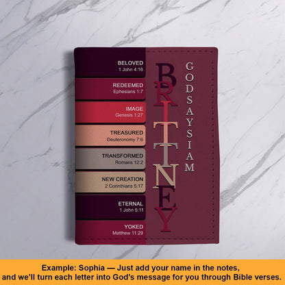 Personalized Christian Passport Cover with Custom Name & Bible Verses – Custom Color Travel Wallet by CHRISTIANARTBAG