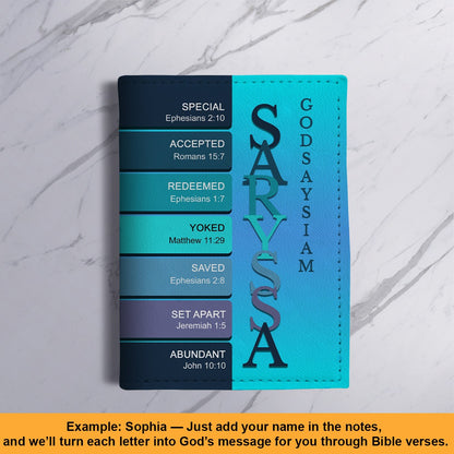 Personalized Christian Passport Cover with Custom Name & Bible Verses – Custom Color Travel Wallet by CHRISTIANARTBAG