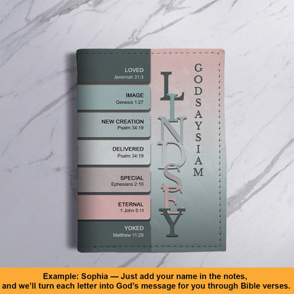 Personalized Christian Passport Cover with Custom Name & Bible Verses – Custom Color Travel Wallet by CHRISTIANARTBAG