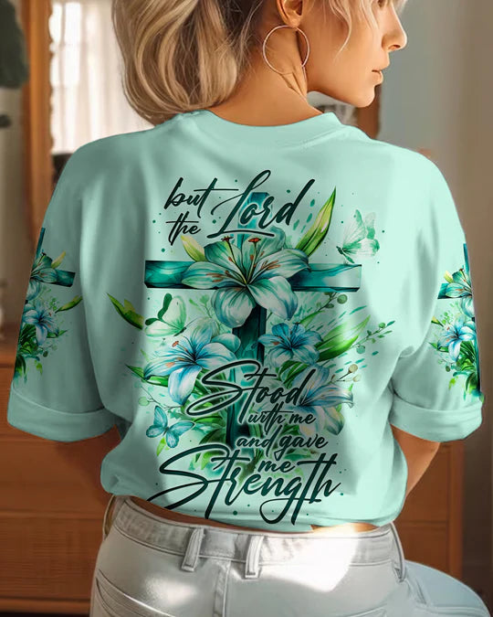 Christianartbag 3D T-Shirt For Women, Lord Stood With Me Women's All Over Print Shirt, Christian Shirt, Faithful Fashion, 3D Printed Shirts for Christian Women, CABWTS01060923 - Christian Art Bag