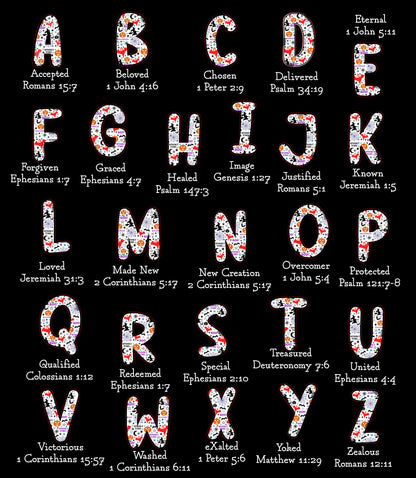 Personalized Halloween Alphabet T-Shirt – Spooky Horror A-Z Characters, Custom Name Graphic Tee