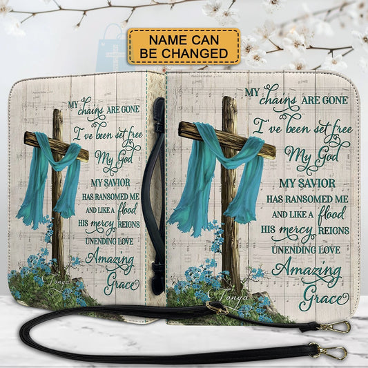 Christianart Bible Cover - Amazing Grace – Carry Your Faith in Style - Personalized Bible Cover - CABBBCV02123024