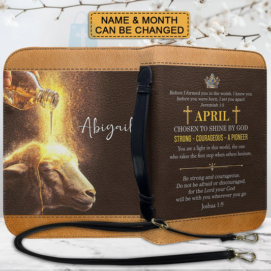 CHRISTIANARTBAG Bible Cover - Discover Your God-Given Purpose Through Your Birth Month Prophecy - Personalized Bible Cover, CABBBCV01030125