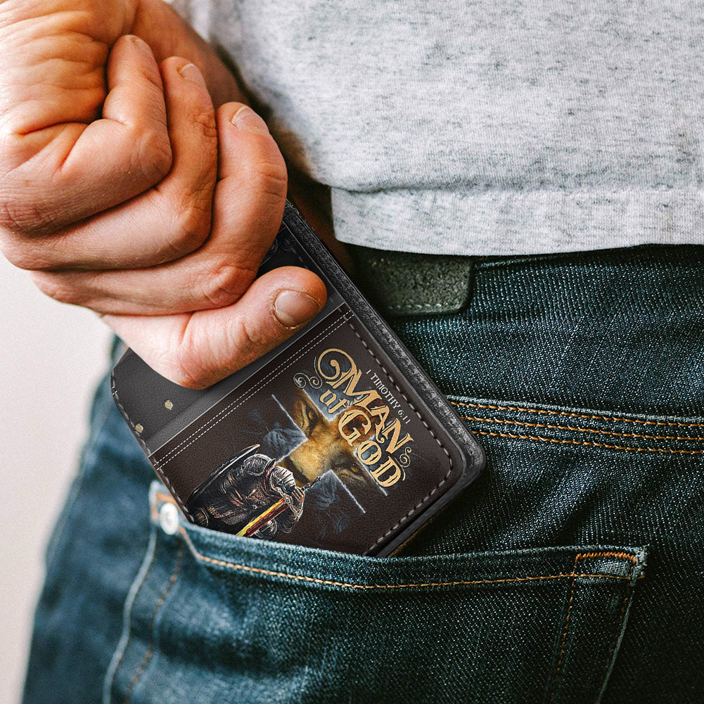 Personalized Men's Wallet - Uncover the sacred meaning of your name - Custom Name - Personalized Wallet, CABW0111162424