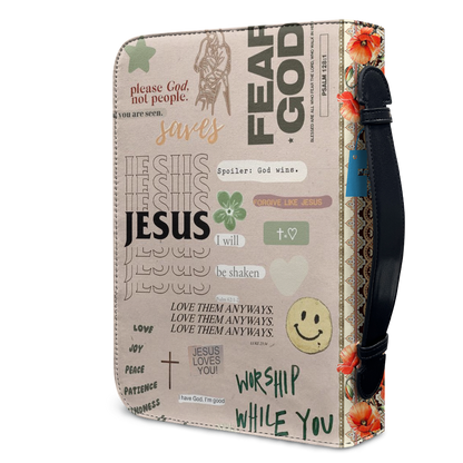 Christianartbag Bible Cover, Focus On Jesus Waymaker Bible Cover, Personalized Bible Cover, Christian Gifts, CAB01231023. - Christian Art Bag