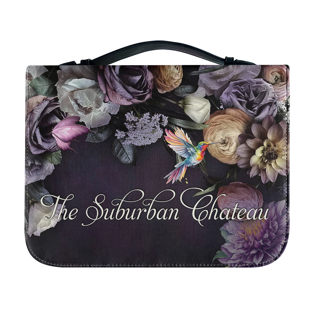 Customizable Leather Tote with Floral Design - 'Your Name' Personalized Bag by CHRISTIANARTBAG CABLTHB02150424.