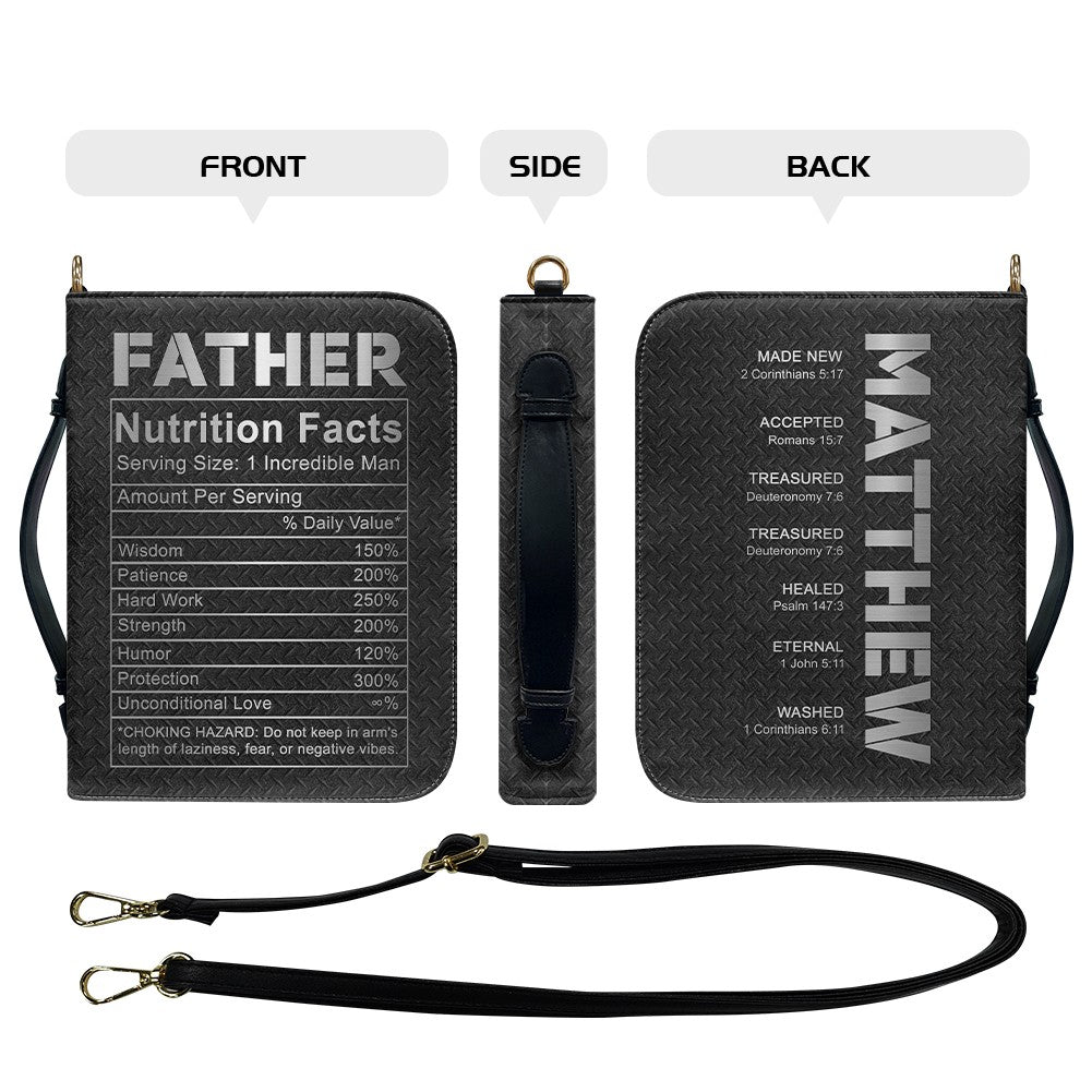 CHRISTIANARTBAG Bible Cover - Personalized Bible Cover for Father, Mother – Uncover the sacred meaning of your name - CAB0121925