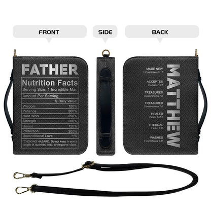 CHRISTIANARTBAG Bible Cover - Personalized Bible Cover for Father, Mother – Uncover the sacred meaning of your name - CAB0121925