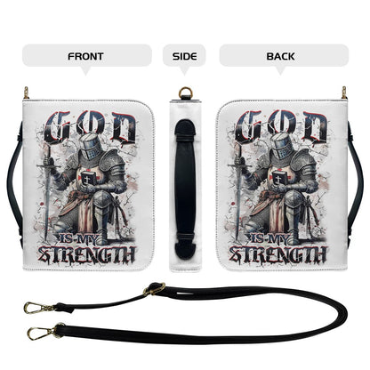 Personalized Bible Cover – GOD Is My Strength | Custom Name Option | CHRISTIANARTBAG