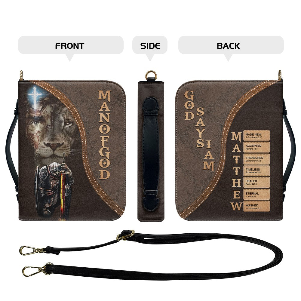 Personalized Bible Cover – Custom Name with Bible Verses That Reflect Your Identity | CHRISTIANARTBAG