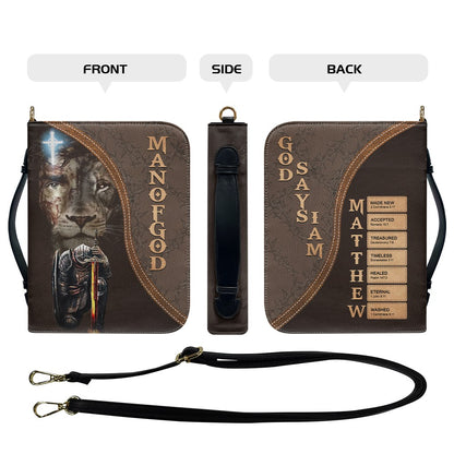 Personalized Bible Cover – Custom Name with Bible Verses That Reflect Your Identity | CHRISTIANARTBAG