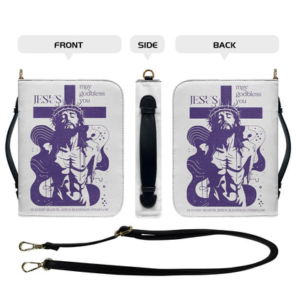 CHRISTIANARTBAG Bible Cover - Jesus May God bless You - Personalized Bible Cover - Christian Gifts 01040925