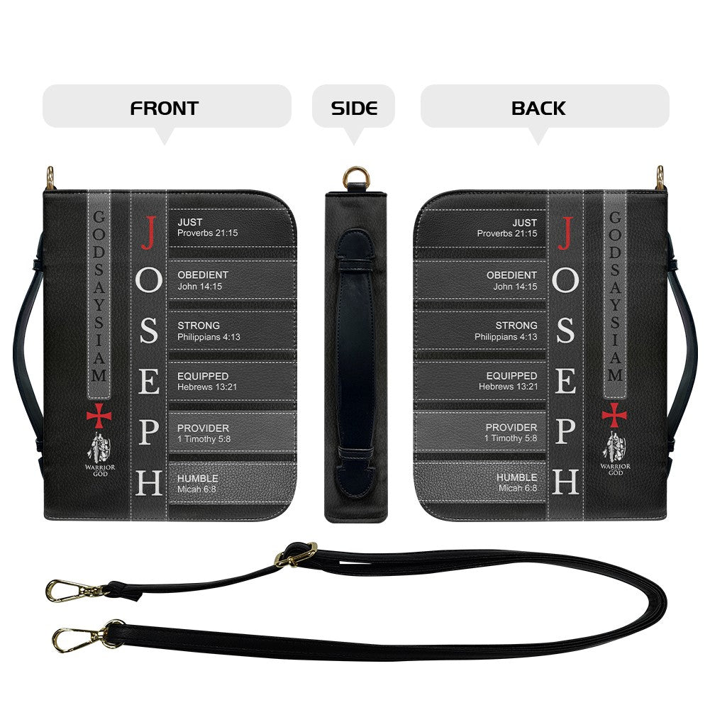 Personalized Bible Cover for Men - Bible Cover with Name Letters - CHRISTIANARTBAG