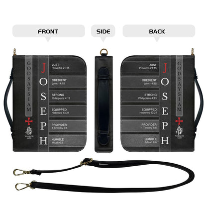 Personalized Bible Cover for Men - Bible Cover with Name Letters - CHRISTIANARTBAG