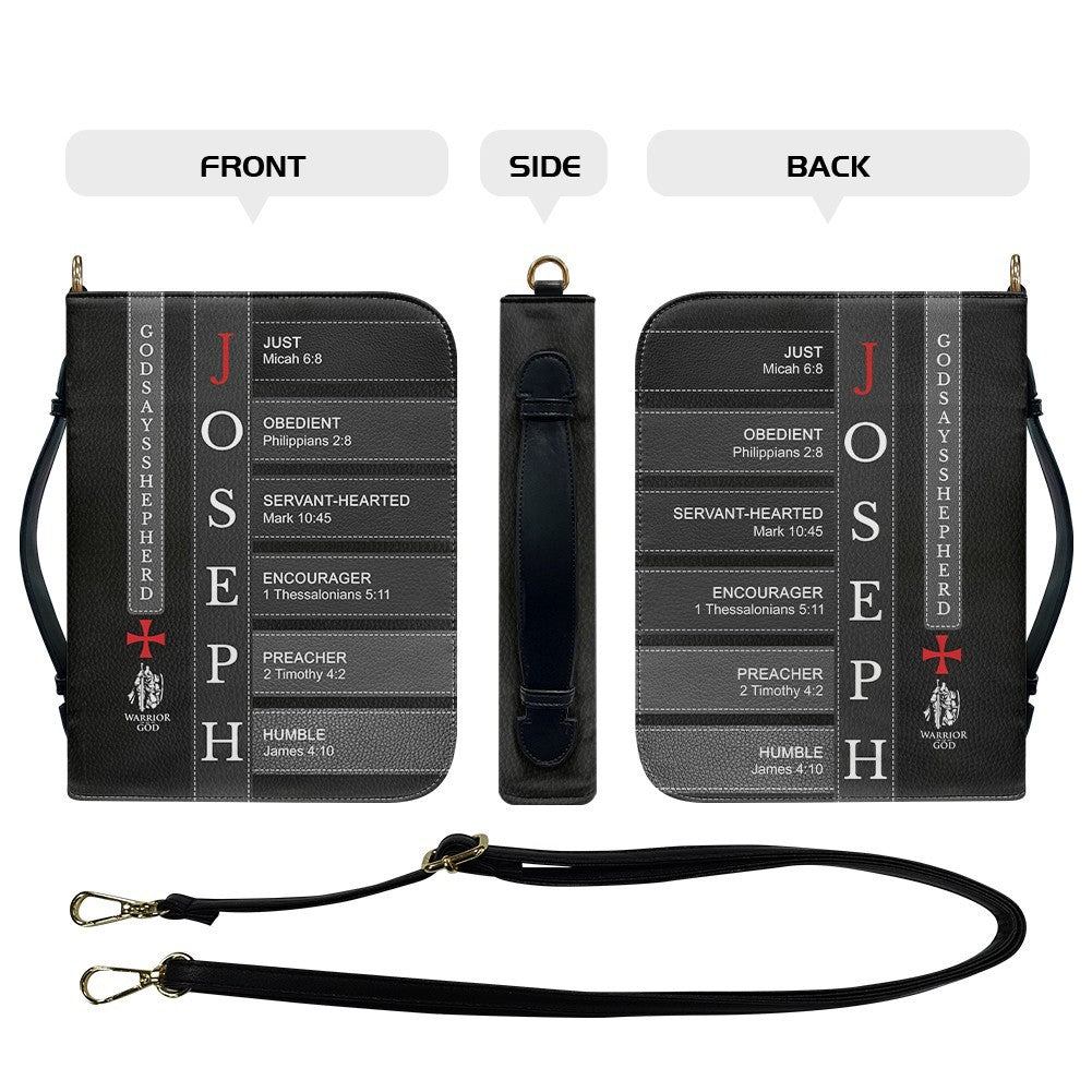 Personalized Bible Cover for Men – Christian Leather Pastor Gift with Name & Scripture | CHRISTIANARTBAG