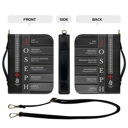 Personalized Bible Cover for Men – Christian Leather Pastor Gift with Name & Scripture | CHRISTIANARTBAG