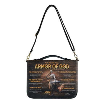 CHRISTIANARTBAG Bible Cover - Put On The Full Armor Of GOD - Personalized "Armor of God" Bible Cover, CABBBCV01200225