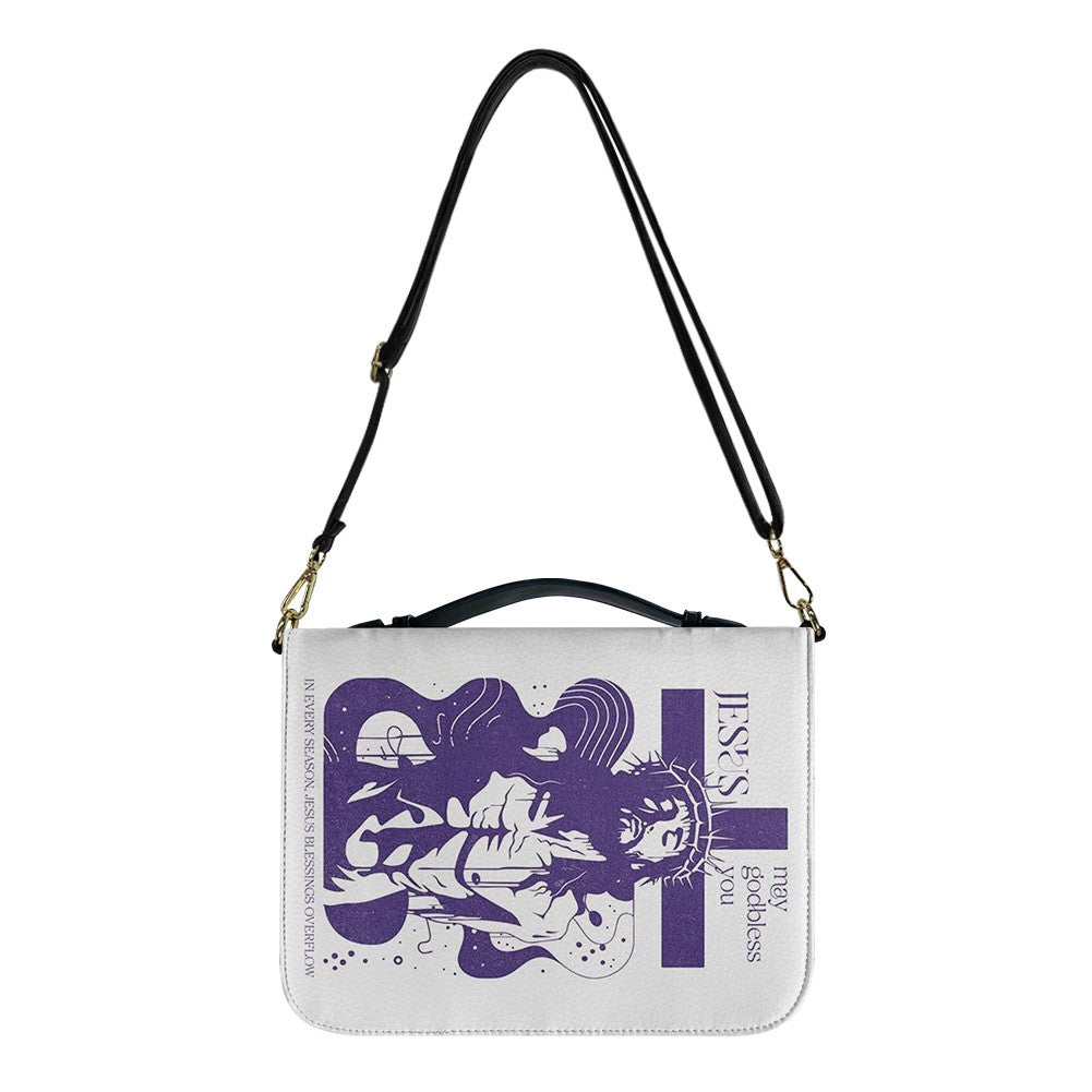 CHRISTIANARTBAG Bible Cover - Jesus May God bless You - Personalized Bible Cover - Christian Gifts 01040925