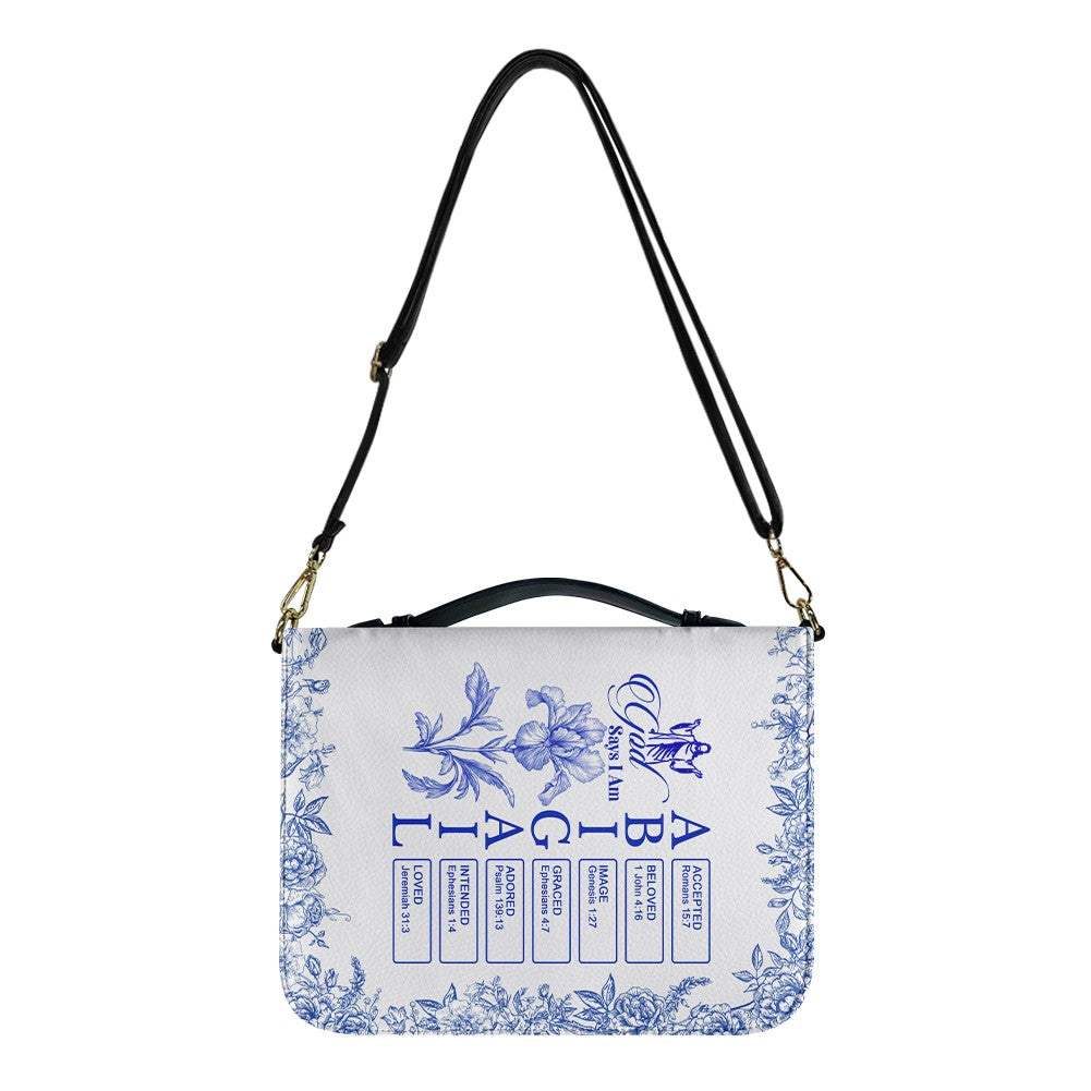 Personalized Bible Cover with Name Letters, Bible Verses & Birth Month Flowers – CHRISTIANARTBAG