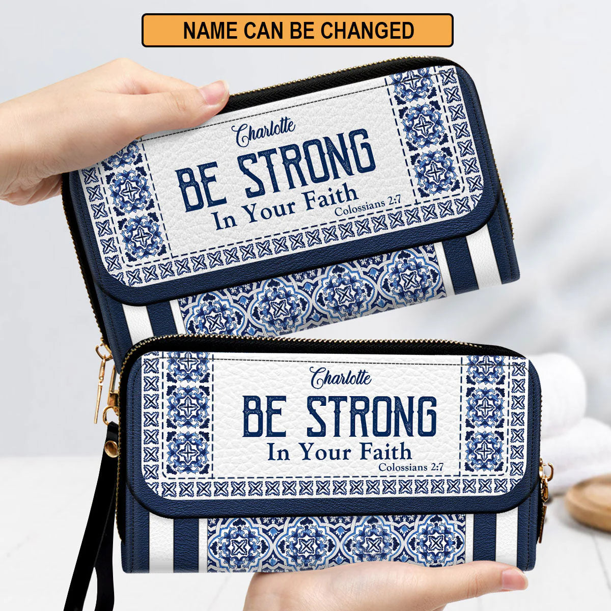 Christianartbag Handbag, Be Strong In Your Faith, Personalized Gifts, Gifts for Women, Christmas Gift. - Christian Art Bag