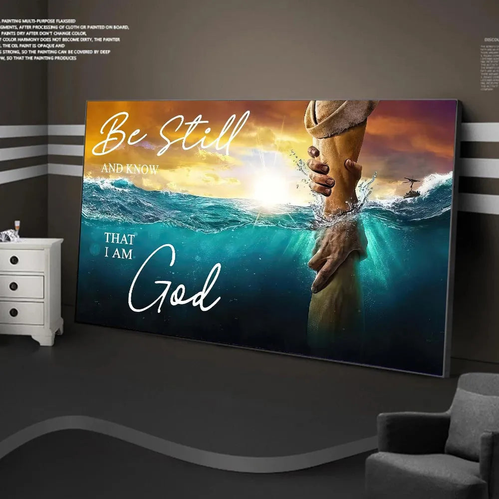 Christianartbag Home Decor, Bethel Christian Church Psalms You Have A Strong Arm Canvas Painting Print Wall Art Canvas Jesus Poster Picture Home Decor - Christian Art Bag