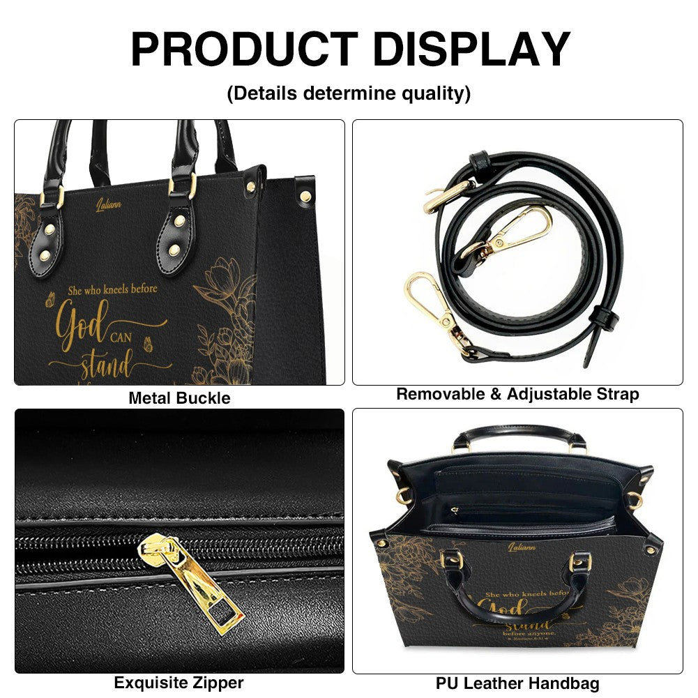 Personalized Leather Handbag Black with Bible Verse – Christian Gifts – Custom Christian Purse by CHRISTIANARTBAG CAB012626