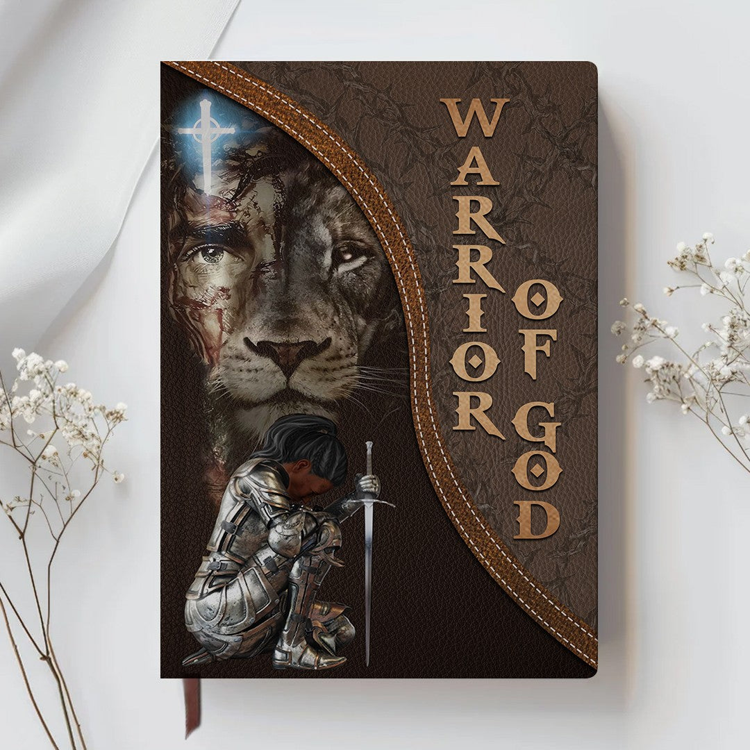 Personalized Armor of God Leather Notebook – Custom Name & Skin Tone – Each Letter Linked to a Bible Verse