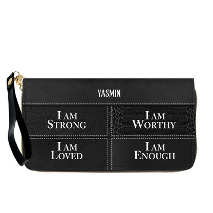 CHRISTIANARTBAG Personalized Leather Handbag & Long Wallet Set