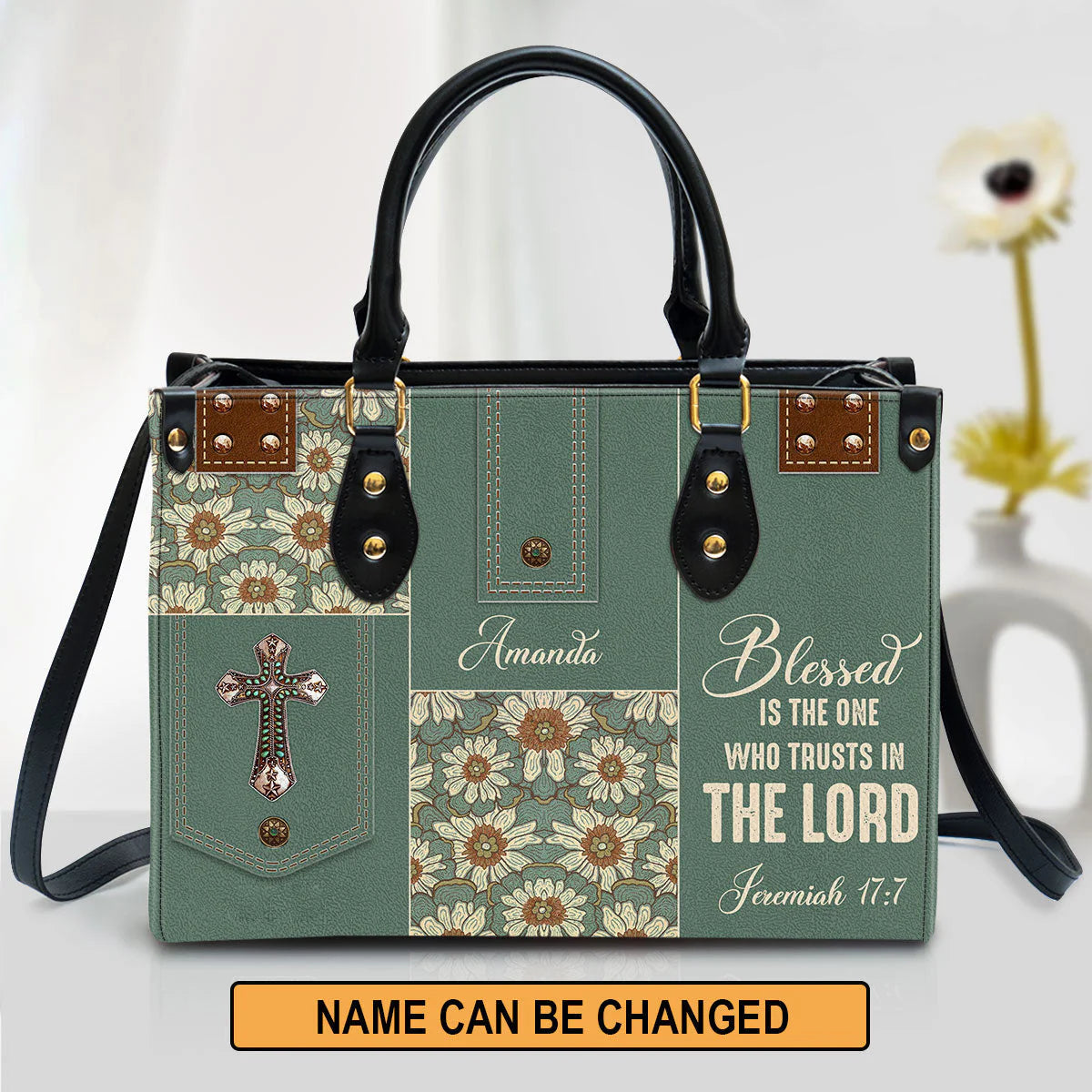 Christianartbag Handbag, Blessed Is The One Who Trusts In The Lord, Personalized Gifts, Gifts for Women, Christmas Gift. - Christian Art Bag