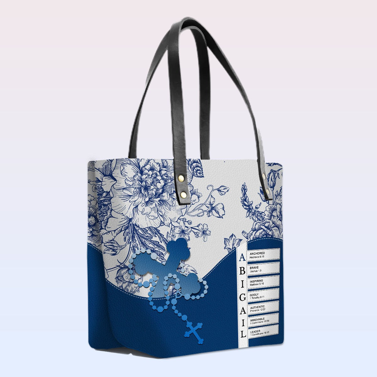 Luxury Personalized Tote Bag for Women – Christian Bible Verse Gift | CHRISTIANARTBAG