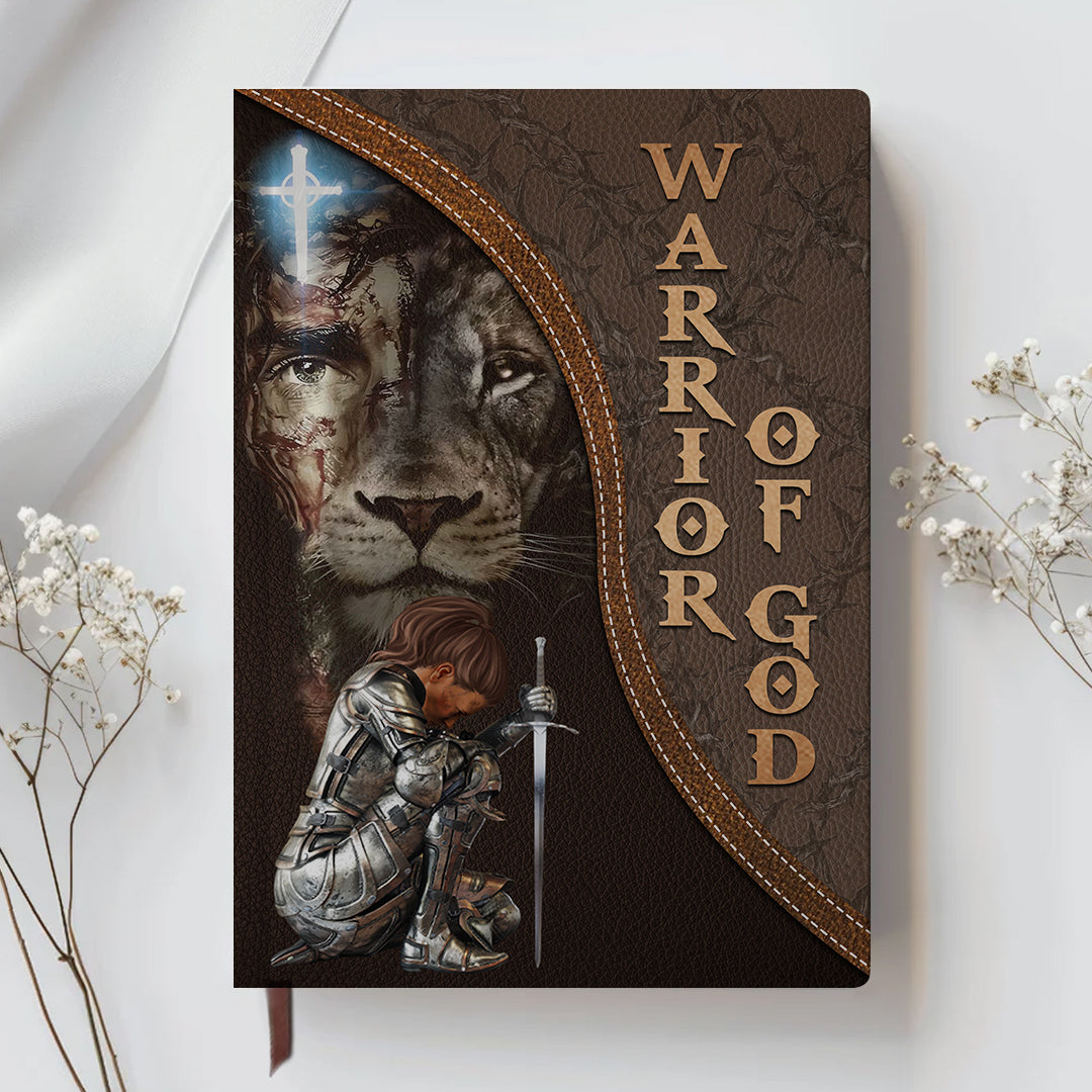 Personalized Armor of God Leather Notebook – Custom Name & Skin Tone – Each Letter Linked to a Bible Verse